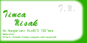 timea misak business card